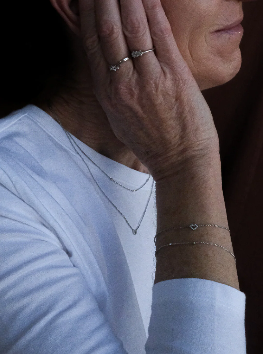 Yuri White Gold Trio Diamond Bracelet - Image 3